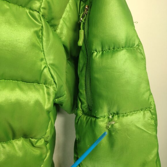 Marmot Ama Dablam Down Jacket Women's Green 800df Insulated Hood Size Medium - Picture 4 of 16